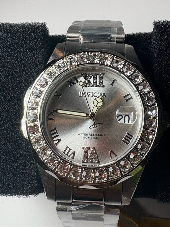 Invicta Women Silver Crystal-Accent Stainless Steel Bracelet Watch 38mm main image 11